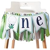 Golf 1st Birthday High Chair Banner - Hole In One Cake Smash Decorations, Boy First Birthday, Golf Party One Banner
