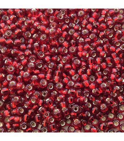 Amazon.com: Toho Round Seed Beads 8/0#21 'Silver Lined