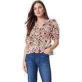 Sam Edelman Womens Dakota Puff Short Sleeve Shirred Front Top Standard