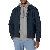 Calvin Klein Men's Matte Logo Zip Bomber Jacket