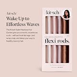 Kitsch Satin Flexi Rod Heatless Hair Curler Set Rosewood 6pcs view 3