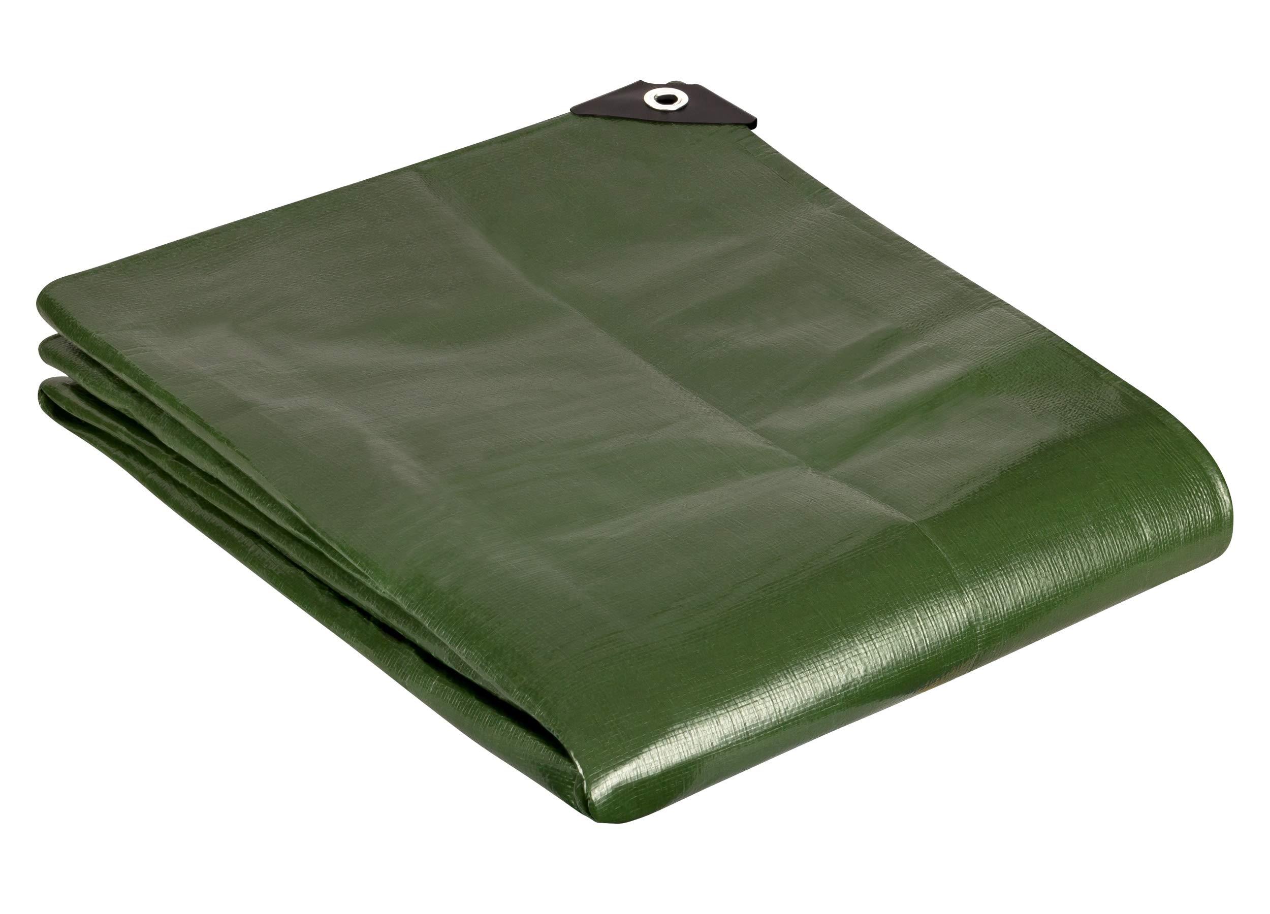 GardenMate 3x3m / 10ftx10ft Tarpaulin Waterproof Heavy Duty Green tarp Sheet Premium Quality
