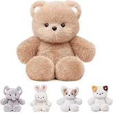 FPYWO Running Plushie Teddy Bear, 16 Inch Cute Interactive Stuffed Animal | Soft PP Cotton Filling, Movable Legs, Battery Free Running Motion Bear Plush for Kids Room Decor and Gifts for Girls Boys