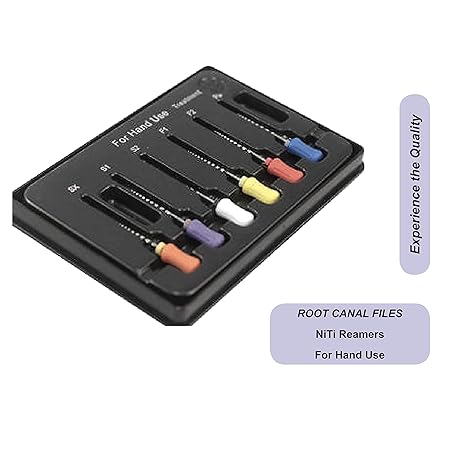 ADT Protaper Hand Files Dental Assorted Pack of 6 Files - Hand use Pro Taper Universal Root Canal Endodontic SX-F3 (25mm)