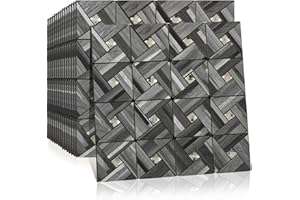 Midcard 8-Sheet Peel and Stick Backsplash of Kitchen Mosaic Tiles, PVC Backsplash Kitchen Wall Decor.