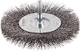 Bosch 1x PRO Steel Longlife Wire Wheel 100 mm 6 mm Shank Crimped Wire