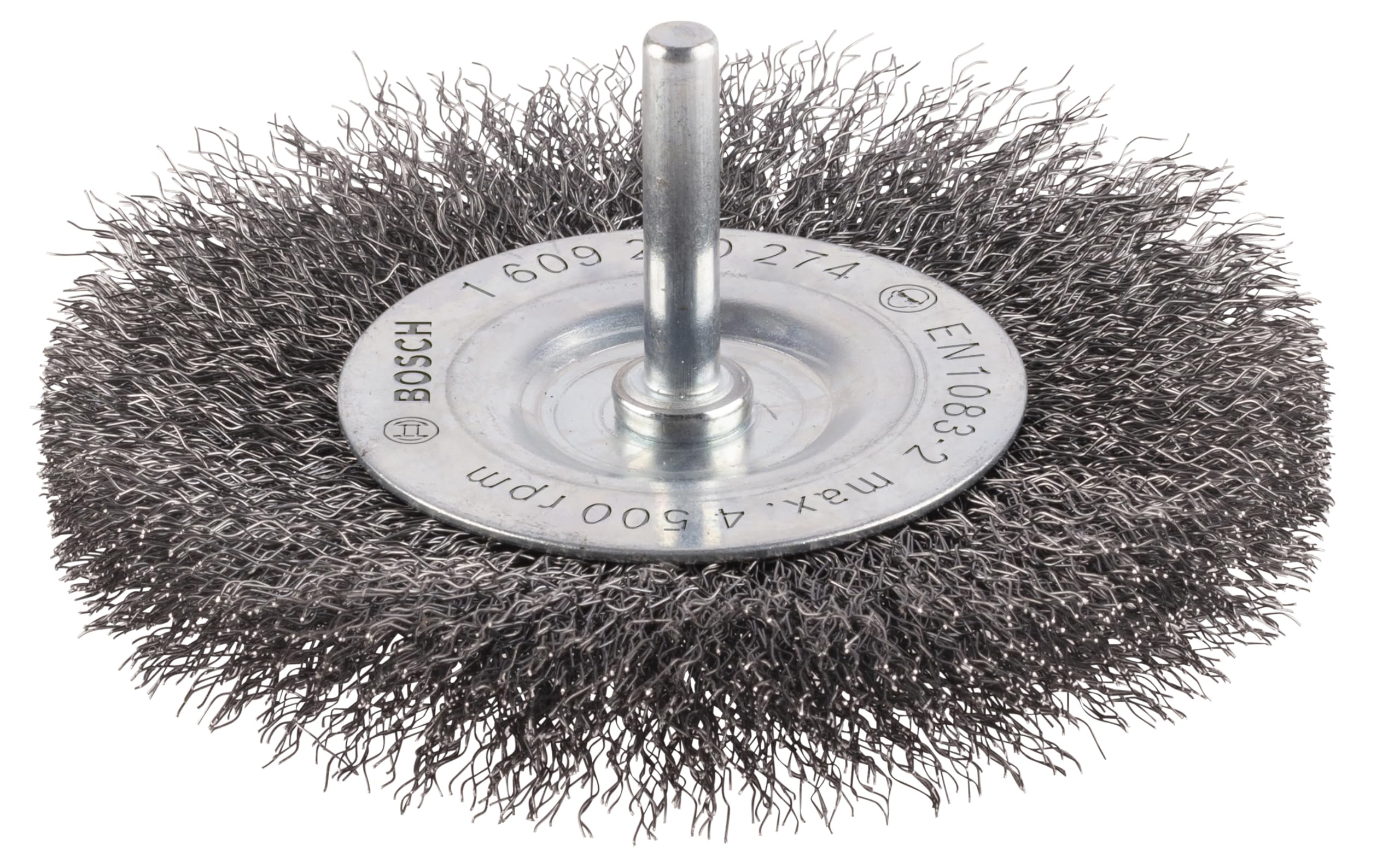 Bosch 1x PRO Steel Longlife Wire Wheel, Crimped Wire for 6 mm Cylindrical Shank and Drill (Ø 100 mm, Professional Accessory Rotary Drill/Drivers)