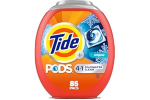Tide PODS Coldwater Laundry Detergent soap, Original Scent, 4-in-1 Detergent, Laundry PODS Formulated for Cold Water, 85 Coun
