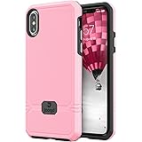 Jaagd iPhone X Case, iPhone 10 Case, Slim Shock-Absorbing Modern Slim Non-Slip Grip Cell Phone Case (Pink)