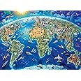 1000 Piece World Landmarks Map Puzzle Paper Jigsaw Puzzle for Adults School Supplies World Map Puzzle 1000 Pieces Puzzles for Adults, Puzzles for Adults 1000 Pieces, Jigsaw Puzzles 1000 Pieces