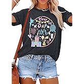 ALLTB Magical Shirt Women Best Day Magic Kingdom Tshirt Family Vacation Tee Summer Holiday Shirts Short Sleeve Tee Tops