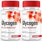 (2 Pack) Glycogen Balance Capsules - Glyco Balance Advanced Formula Glycogen Supplement Pills - All Natural Vitamin Supporting Healthy Living and Wellness in a Daily Premium Capsule (120 Capsules)