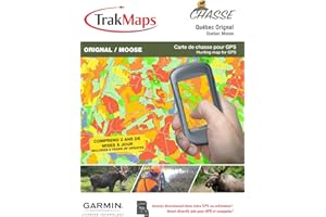 TrakMaps Hunting Quebec Moose for Garmin GPS with Moose Hunting Hot Spots