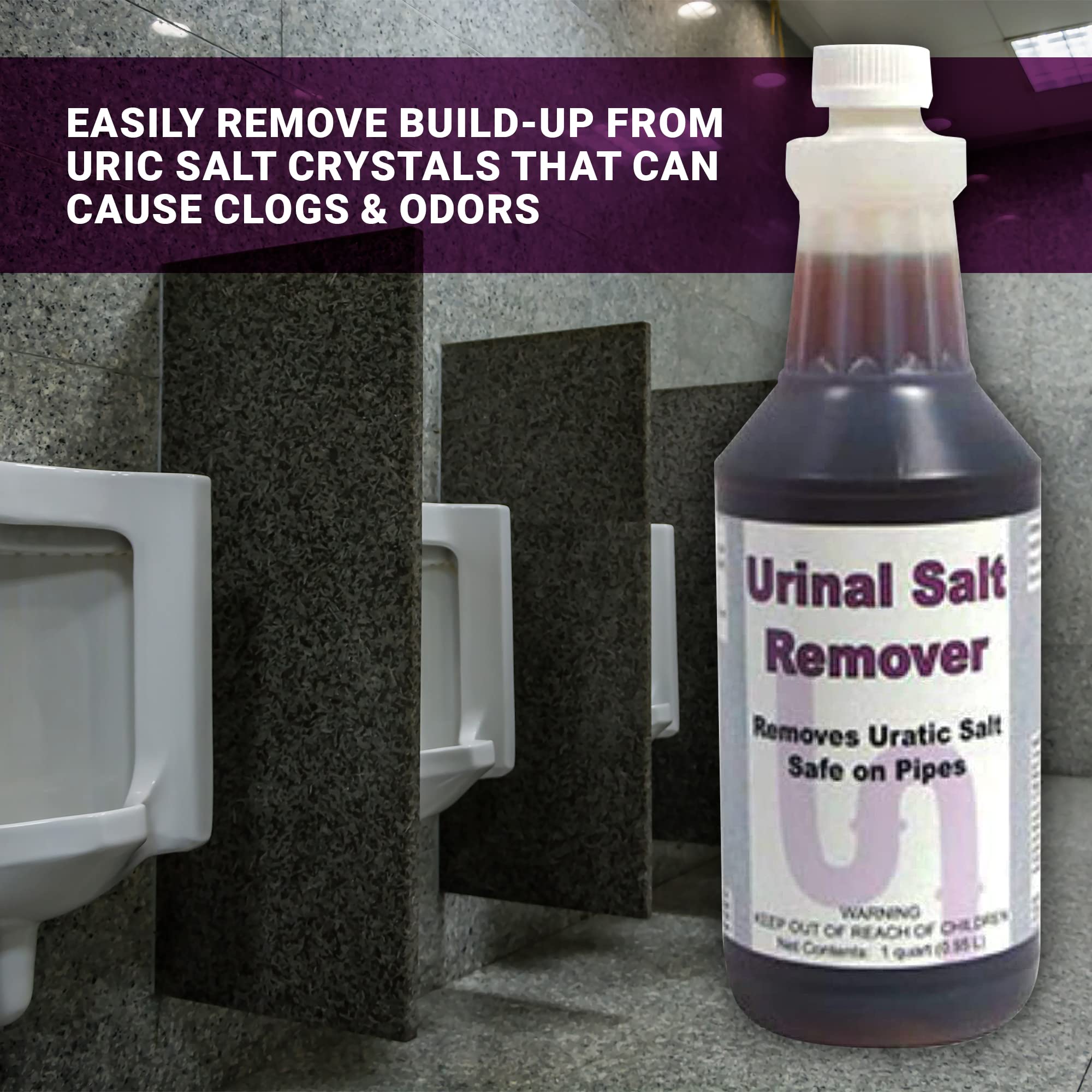 Detco Urinal Salt Remover Concentrate - Safe On Pipes And Plumbing ...