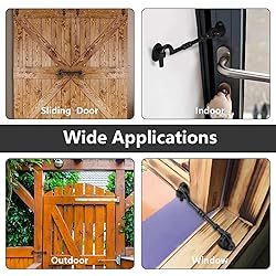 WellMade 6" Hook and Eye Latch for Door, Rust-Proof