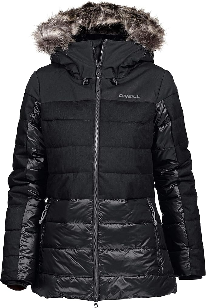 O'NEILL Women's Quilted Jacket, Womens, 8P5020, Black Out, M Clothing