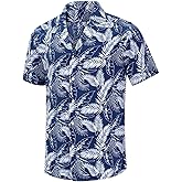 JEKAOYI Mens Hawaiian Shirts Unisex Floral Hawaiian Button Down Shirts Casual Summer Beach Shirts for Men