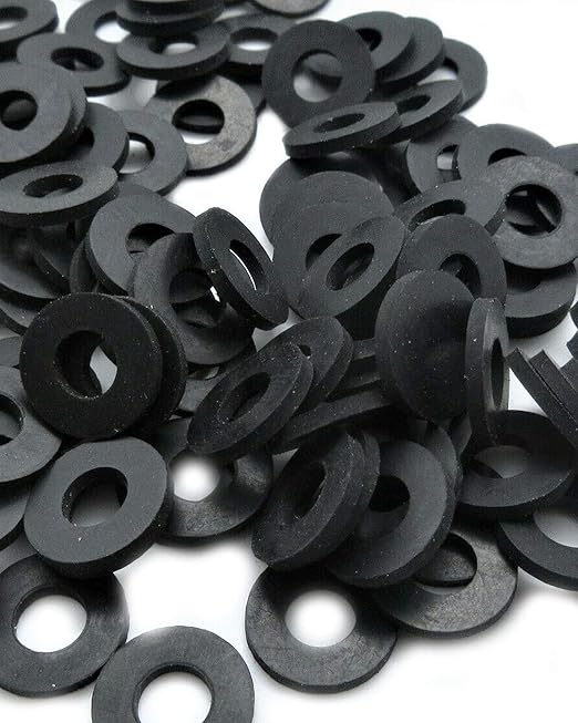Black Rubber Washer 3/4" OD x 5/16" ID x 1/16" Thickness
