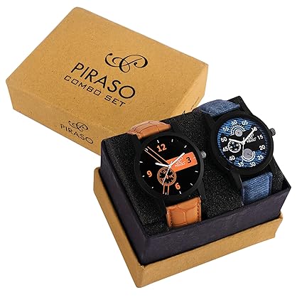 OD Analogue Black Dial Mens Watch - PW2-OD(Pack of 2)