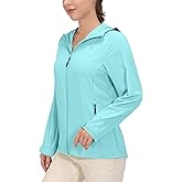 Little Donkey Andy Women's Sun Protection Hoodie Jackets Long Sleeve UPF50+ Shirts Hiking Travel Camp Air Holes Full Zip