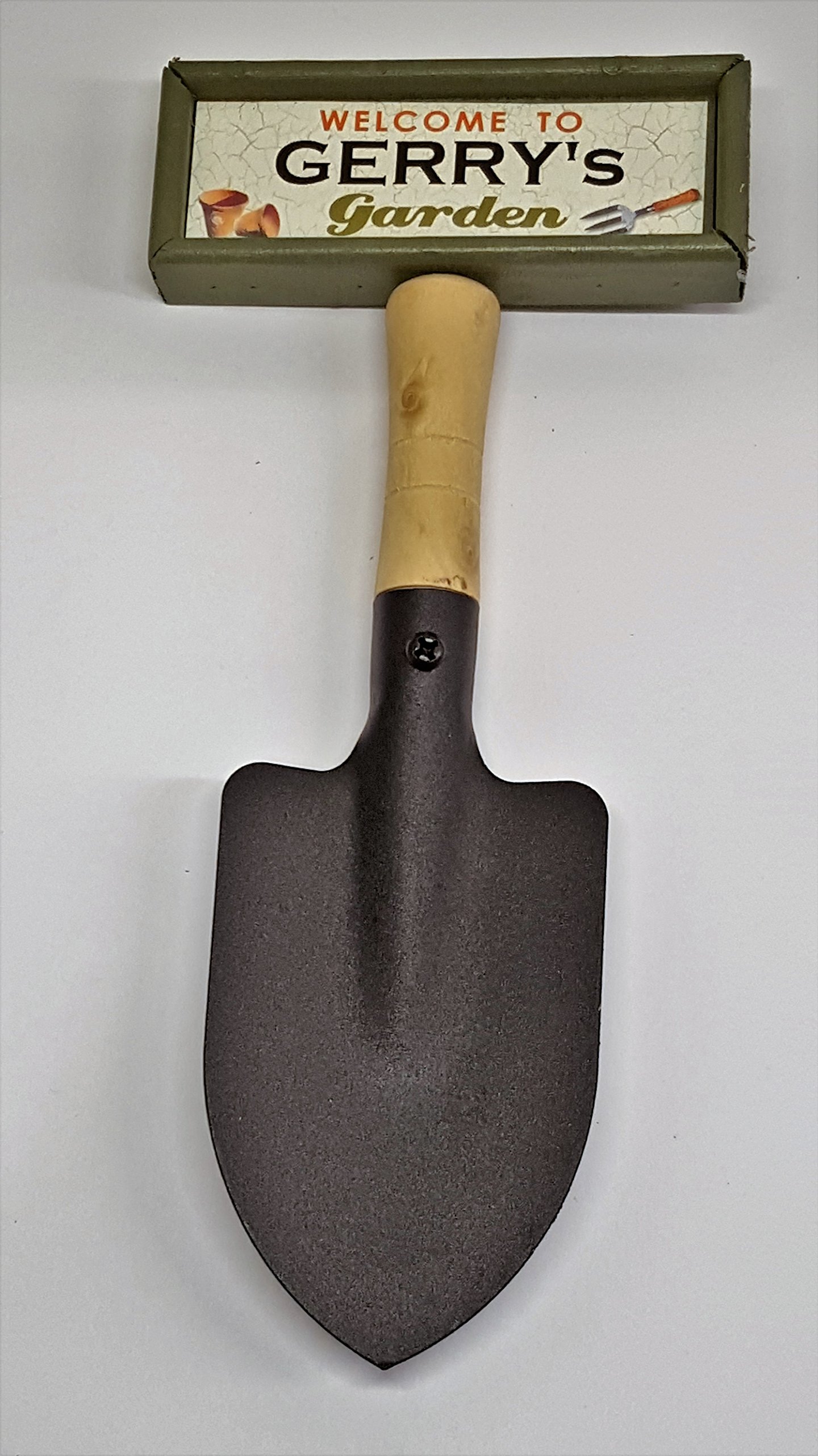 tlm wholesale Welcome to Jim's garden hanging shovel sign