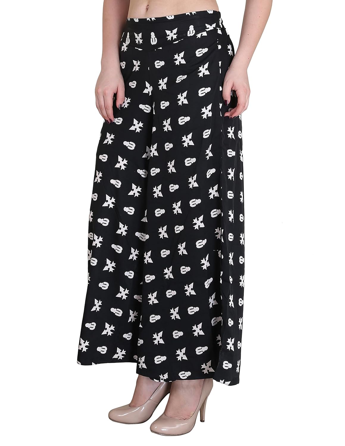 myshka women's crepe palazzos