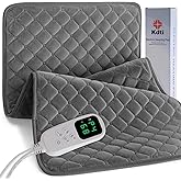Heating Pad for Back Pain - 32"x17" XXXL Electric Heating Pad for Neck Shoulder Legs Knee Feet & Period Cramps, Auto Shut Off, 6 Heat Settings, Machine Washable, Moist Heat Options, Gift for Women Men