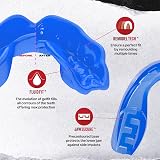 SAFEJAWZ Dual Layer Sports Mouth Guard Ice Blue Adult 12+ Case view 4