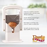 KitchenCraft Bagel Slicer Cutter White Plastic Carbon Steel Gift Box view 6