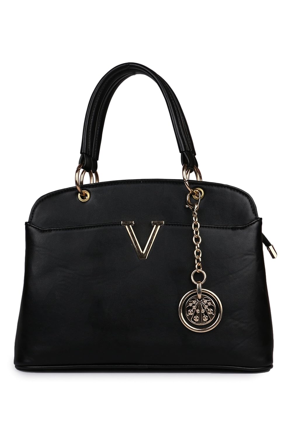 women marks women's handbag and wallet (black, combo of 2)