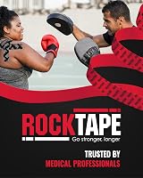 RockTape Unisex RockTape 3 Extra Sticky H2O Black Logo Tape 5cm Wide UK view 6