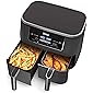 Ninja DZ201 Foodi 6-in-1 2-Basket Air Fryer with DualZone Technology, 8-Quart Capacity, and a Dark Grey Stainless Finish