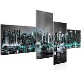 Quadro Street Art Con Scimmia – Runa Art 100x40 Cm, Tela Non Tessuta, Pronto Da Appendere, Made In Germany