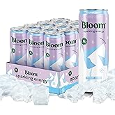Bloom Nutrition Zero Sugar Energy Drink, Glacier Crush, 12oz 12pk | 180mg natural caffeine with prebiotics, green tea extract &amp; lychee for energy, focus and feel-good refreshment.