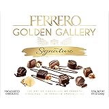 Ferrero Golden Gallery Signature Fine Assorted Chocolates, Candy Gift Box, Great for Holiday Entertaining, 24 Count, 8.4 oz
