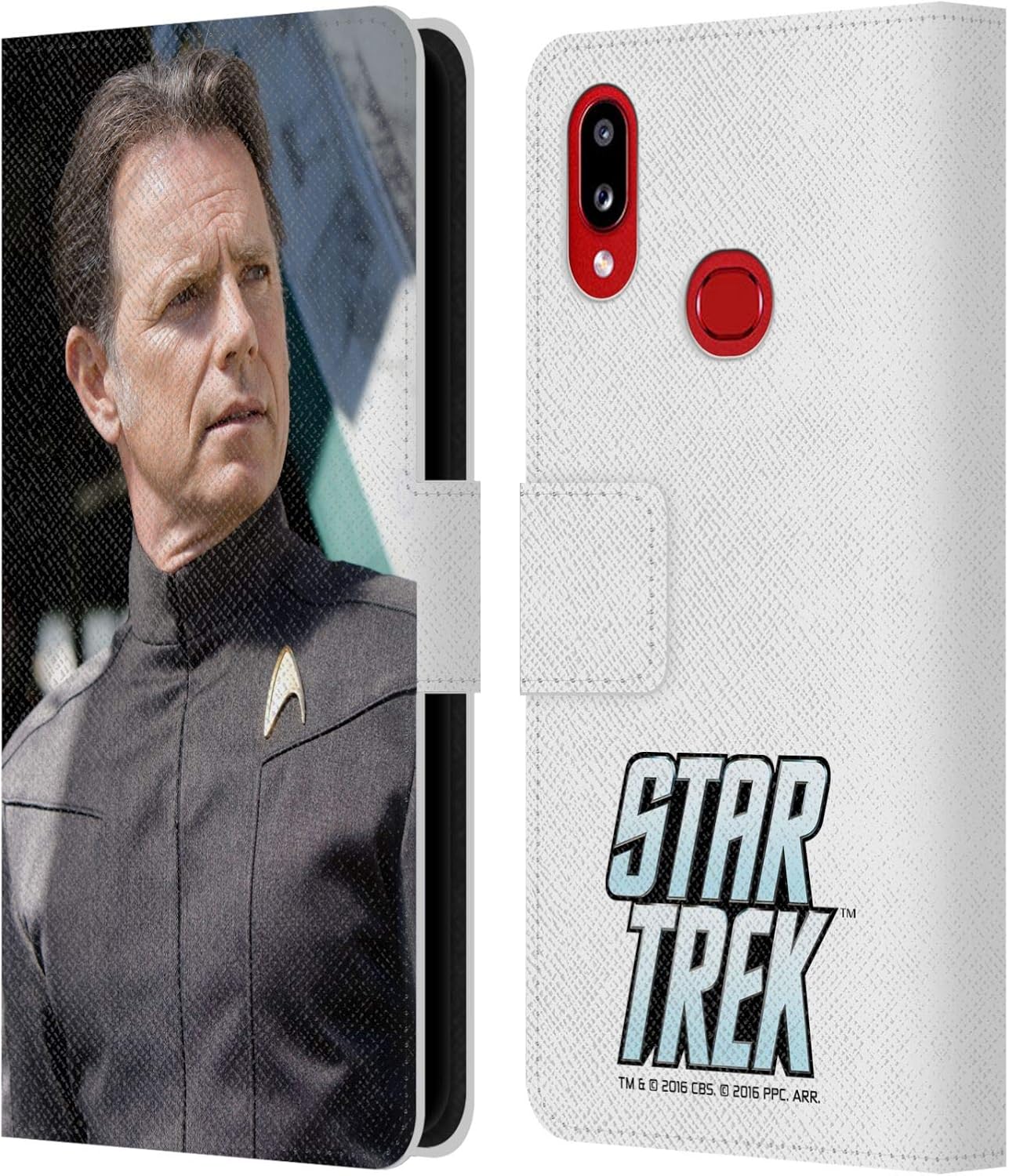 Head Case Designs Officially Licensed by Star Trek Admiral Pike Movie Stills Reboot XI Leather Book Wallet Case Cover Compatible with Samsung Galaxy A10s (2019)