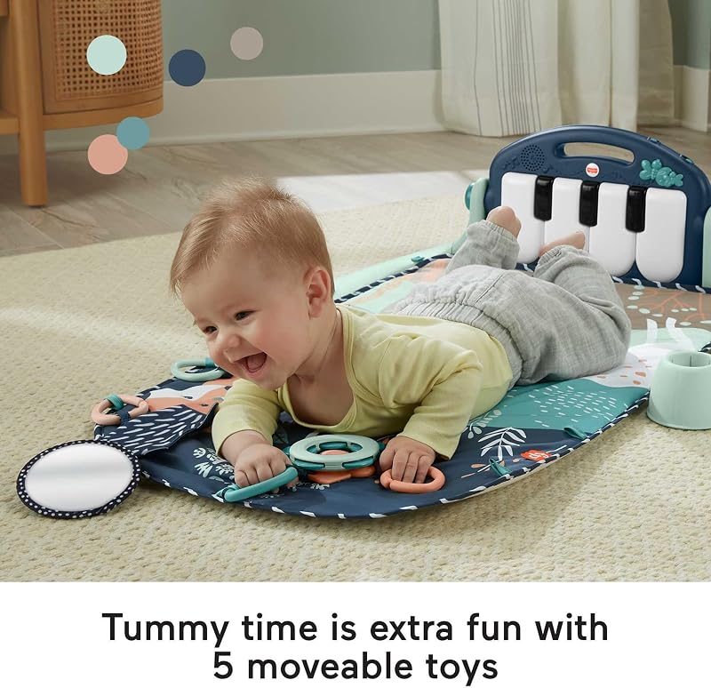 Gimnasio Piano Kick & Play para Bebé, Navy Fawn