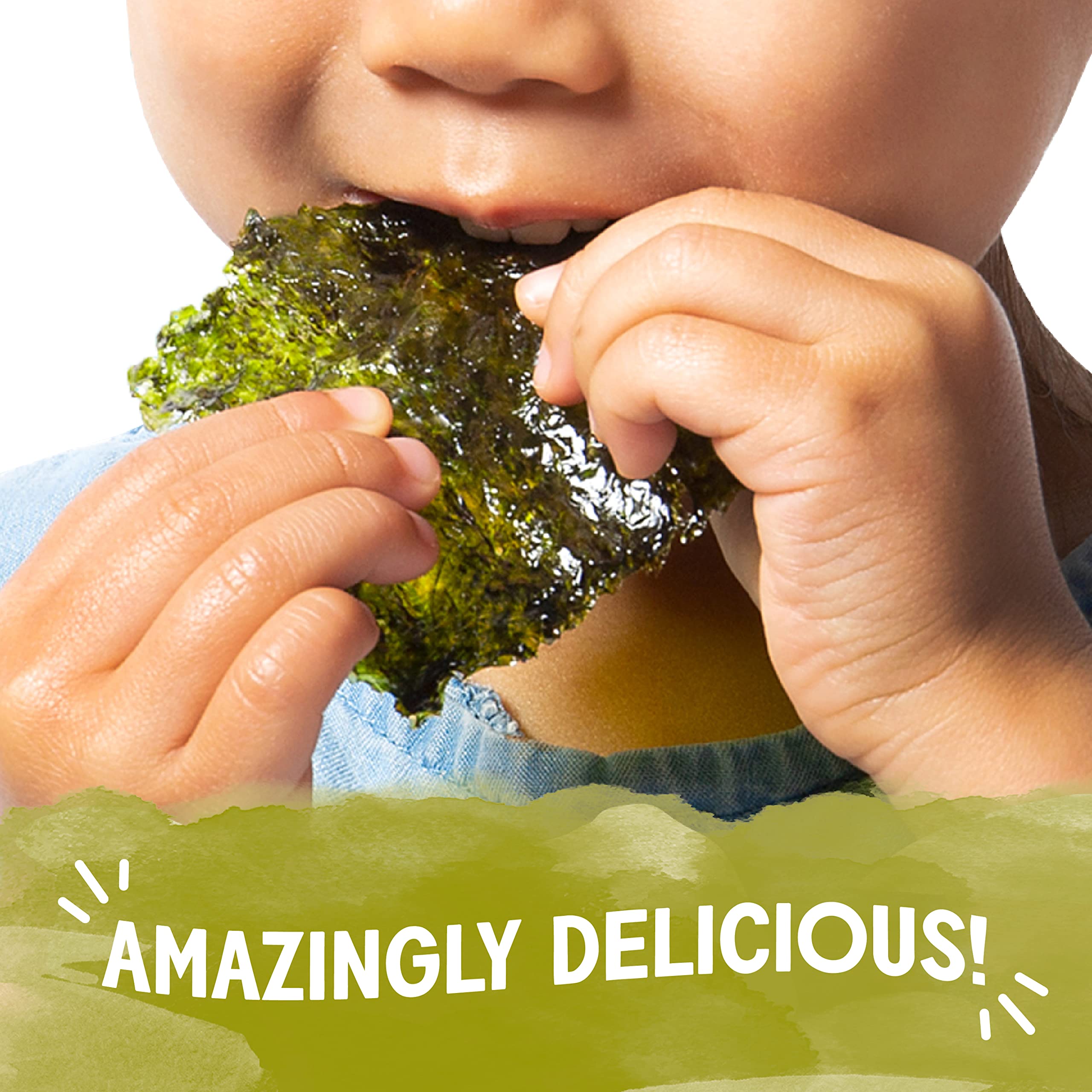 gimMe Organic Roasted Seaweed Sheets Extra Virgin Olive Oil Keto Vegan