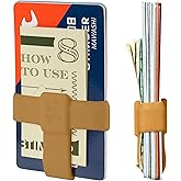 8TIMBER Mawashi Wallet Band Tan - Durable Silicone Rubber Card Holder for Credit Cards and Cash - Secure, Stylish, and Convenient Minimalist Wallet Solution - Perfect for On-The-Go and Daily Use