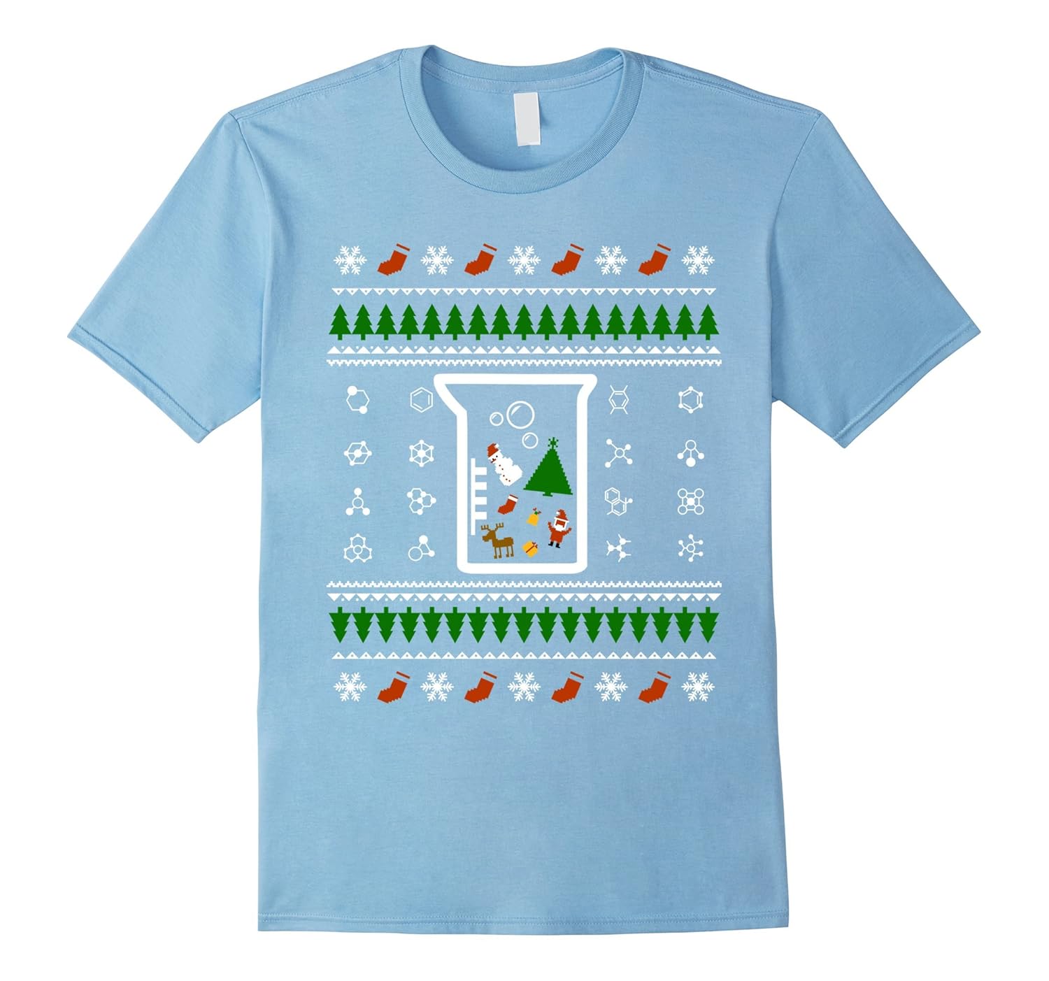 Chemist Tree, Oh Chemistry Tree | Ugly Christmas T-Shirt-ANZ