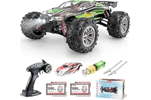 Hosim 2845 Brushless 60+ KMH 4WD High Speed RC Monster Truck, 1:16 Scale RC Car All Terrain Off-Road Waterproof 2.4GHZ Hobby Grade Remote Control Vehicle for Adults Children(Green)