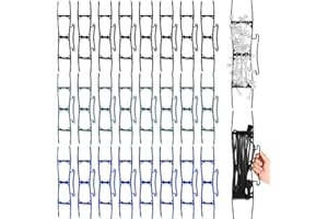 Soaoo 24 Pcs Christmas Light Storage, 16.5 Inch All Purpose Light Storage Holder Christmas Light Cord Wind up Organizer Holiday Light Storage for Tree Lights Extension Cord(Black, Blue, Green)