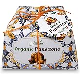 Food to Live Organic Italian Panettone, Pack of 1 - Authentic Artisan-Made, Traditional Cake with Raisins and Candied Orange Peel - 750g (1.65 lb) x1