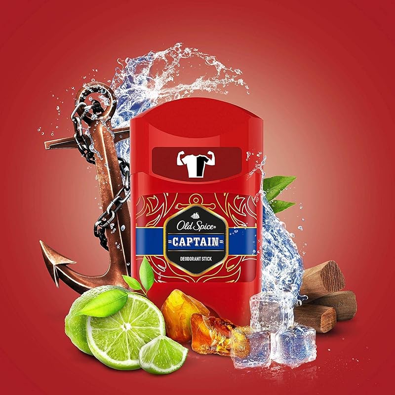 Captain Deodorant Stick for Men 50 ml, Pack of 6