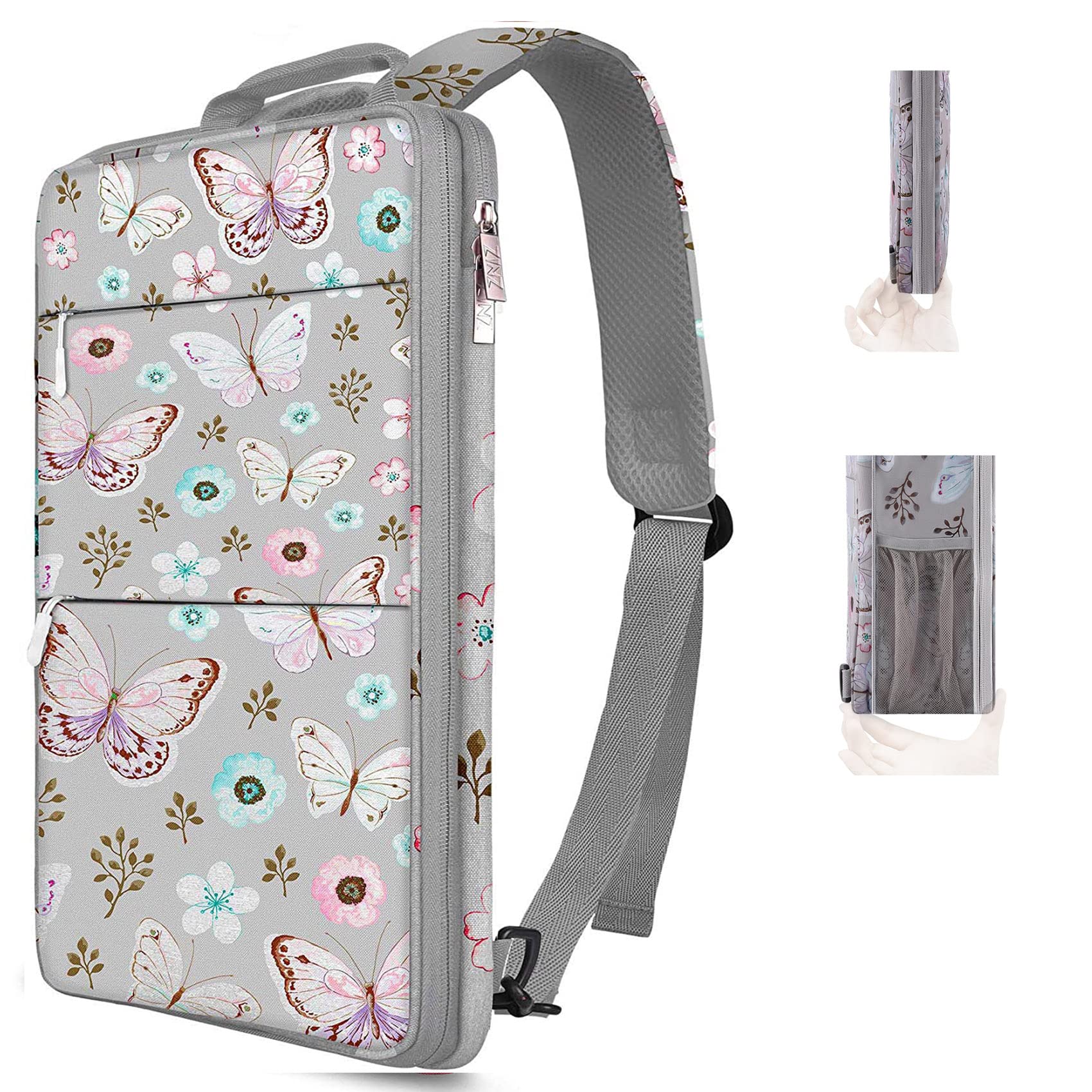 ZINZ Slim & Expandable Laptop Backpack 15 15.6 16 Inch Case, Water Resistant Travel Backpack Compatible with MacBook Pro/Neo 16" 15", Dell XPS 15 16 and Most 15" 15.6" 16" Notebooks,P01A01