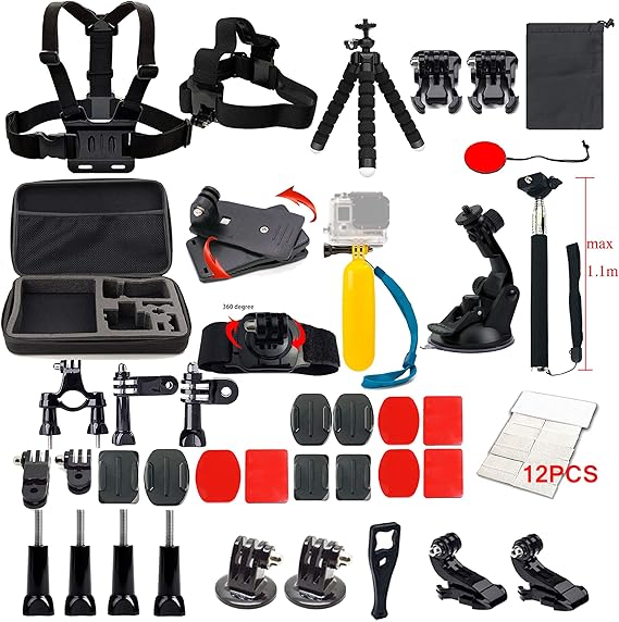 40 In 1 Accessories Kit Essential Gopro Hero 5 4 3 2 1 Session Hero Bundle Black Electronics Accessory Bundles Galeriaslastorres Com