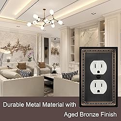 OKAWYC Single Duplex Outlet Light Switch Cover