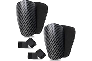 Antoyo Mini Shin Guards Soccer-2 Pairs Small shin Guards and 2 Pairs Strap Shin Fixed Straps for 4-6,Match Equipment Protective Tiny shin Guards Soccer