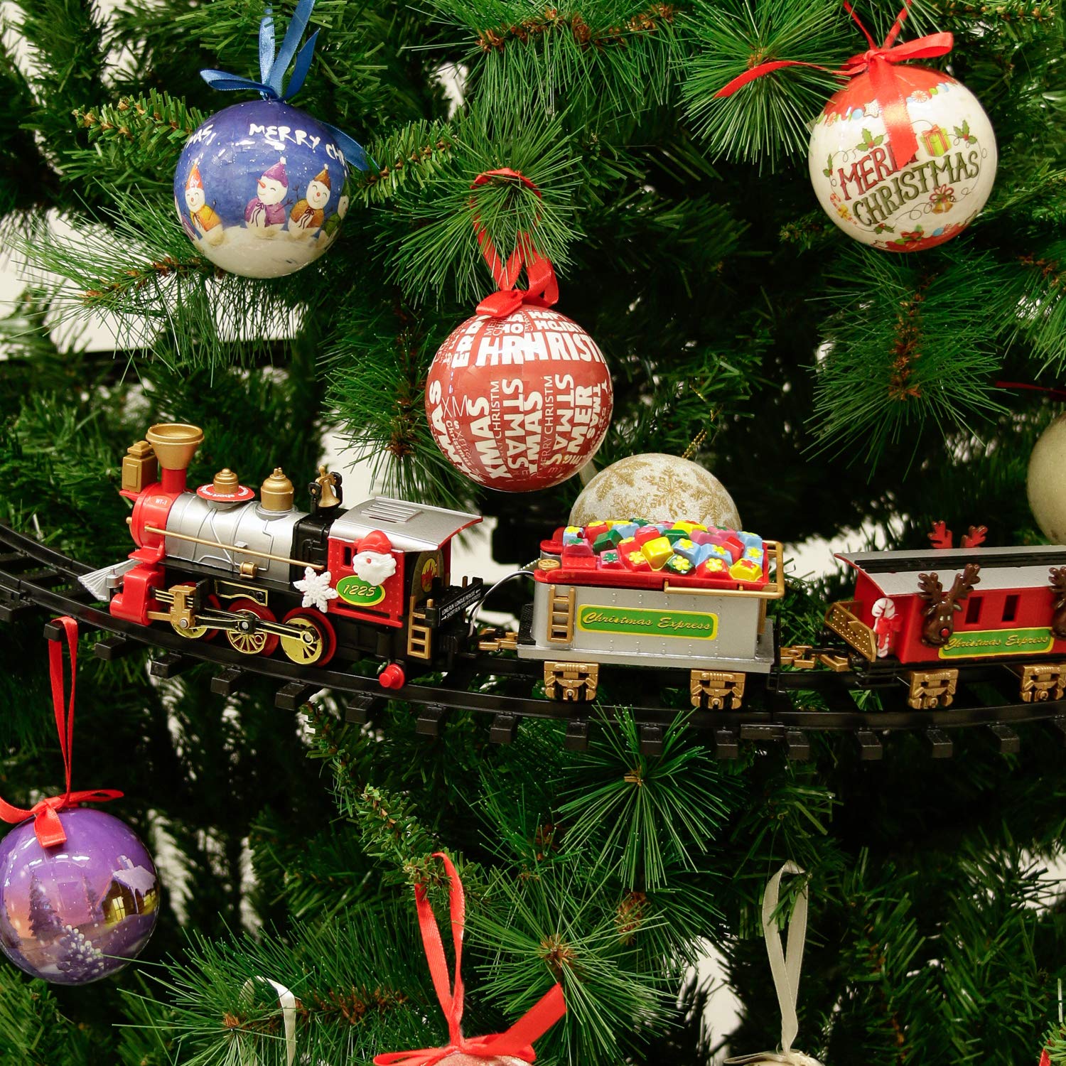 Trenino Elettrico Con Luci E Suoni Agganciabile Allalbero