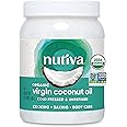 Nutiva Organic Coconut Oil 54 fl oz, Cold-Pressed, Fresh Flavor for Cooking Oil, Natural Hair Oil, Skin Oil, Massage Oil and,